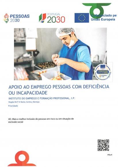 Apoio ao Emprego Pessoas com defici&ecirc;ncia ou incapacidade