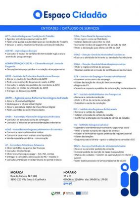INAUGURA&Ccedil;&Atilde;O E ABERTURA DE ESPA&Ccedil;O CIDAD&Atilde;O DE VILA COVA &Agrave; COELHEIRA  - 29/06/2029 - 9H00